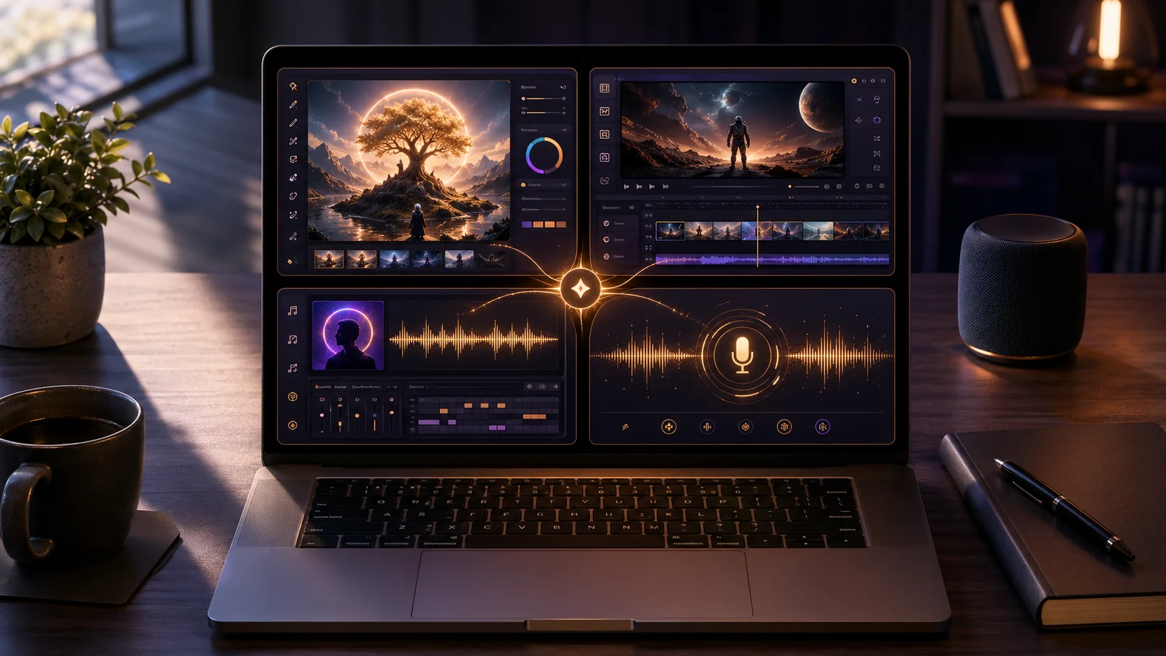 All-in-one AI creative suite workflow
