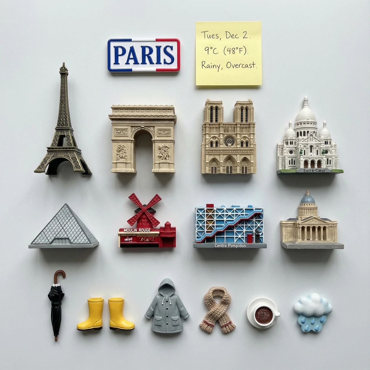 City Fridge Magnet