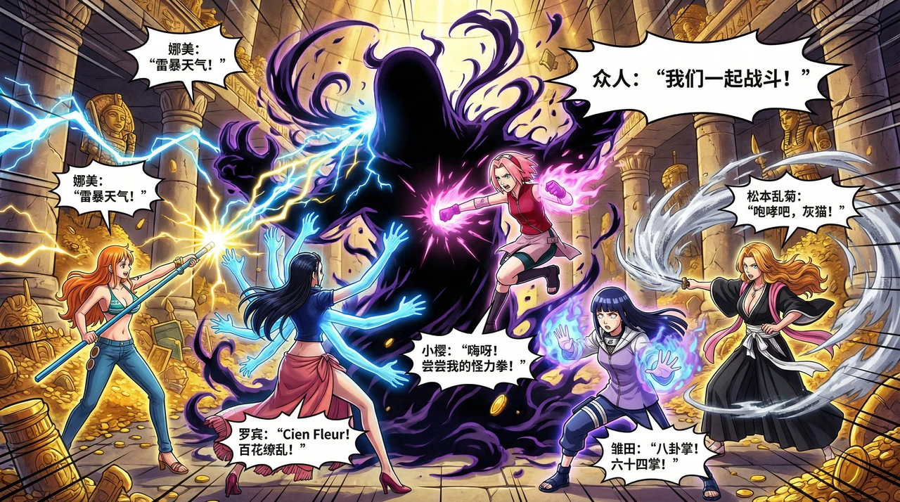 Multi-Character Comic
